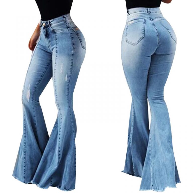 bell bottom jeans for girls with top